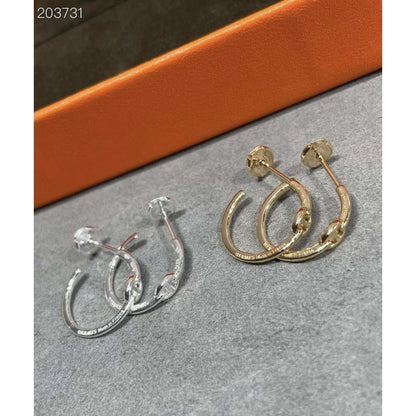 Hermes  Farandole Pig Nose Earrings JWLH0030