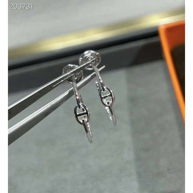 Hermes  Farandole Pig Nose Earrings JWLH0030