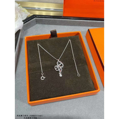 Hermes  Farandole Pig Nose Long Necklace JWLH0029