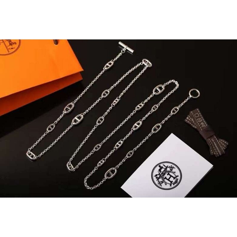Hermes  Farandole Pig Nose Long Necklace JWLH0040