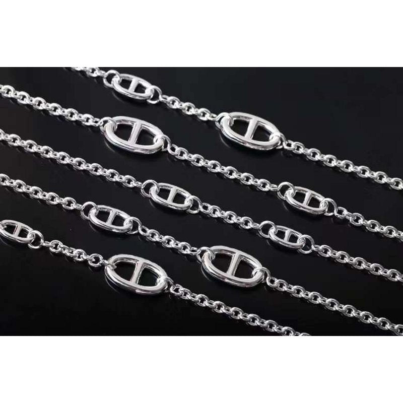 Hermes  Farandole Pig Nose Long Necklace JWLH0040
