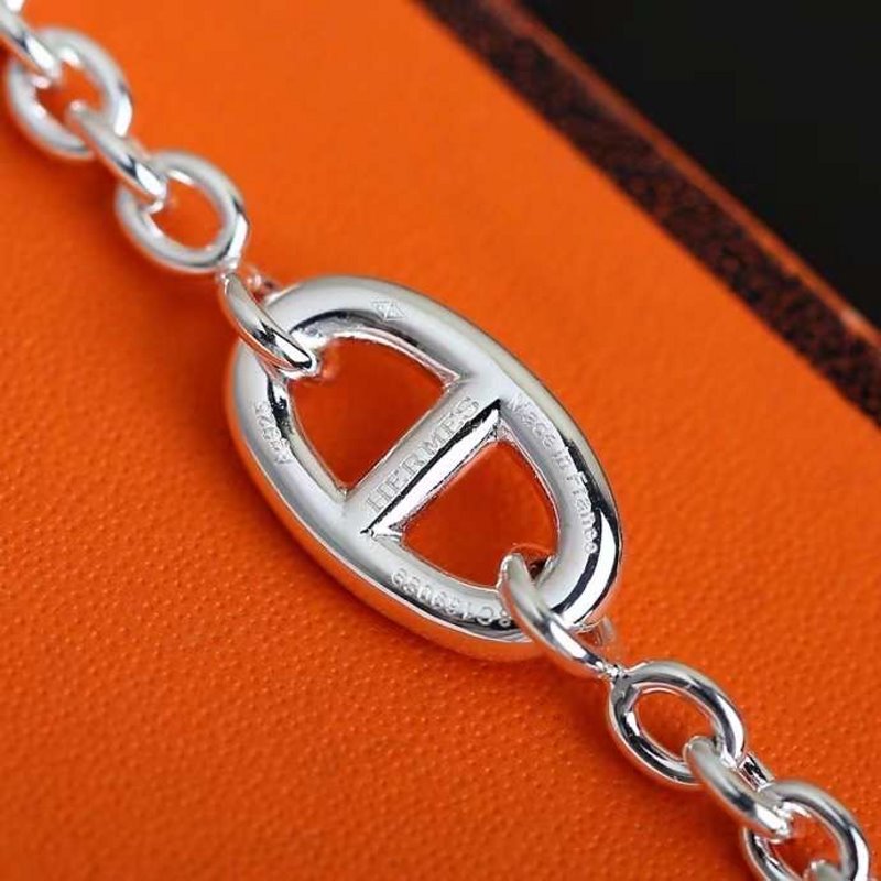 Hermes  Farandole Pig Nose Long Necklace JWLH0041