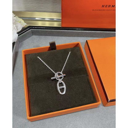 Hermes  Farandole Pig Nose Necklace JWLH0043