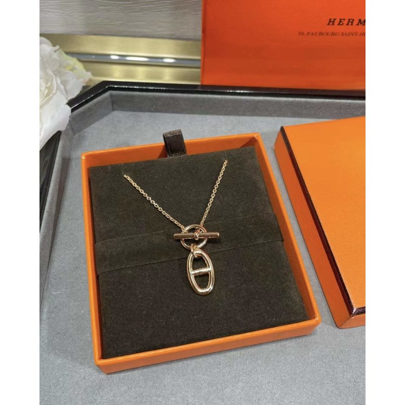 Hermes  Farandole Pig Nose Necklace JWLH0043