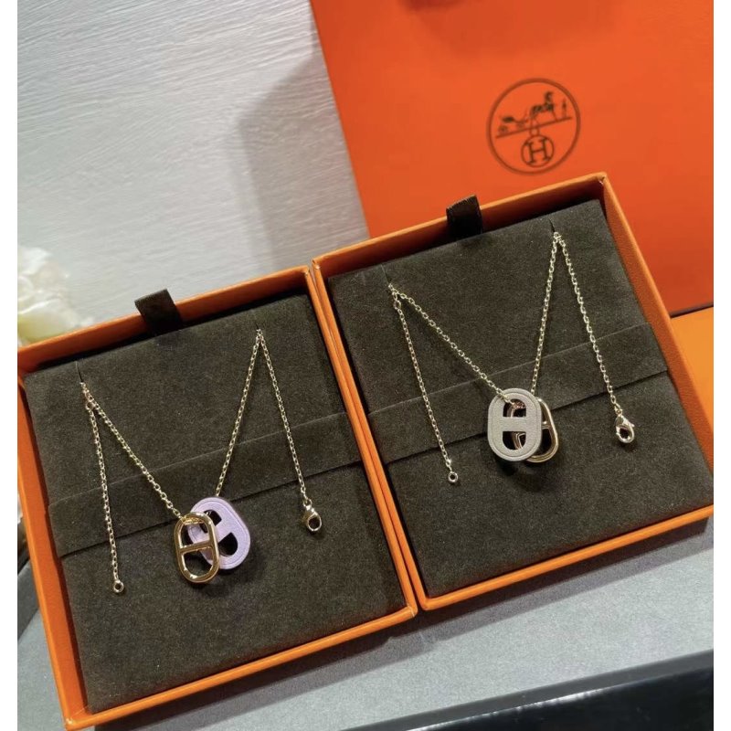 Hermes  Farandole Pig Nose Necklace JWLH0045