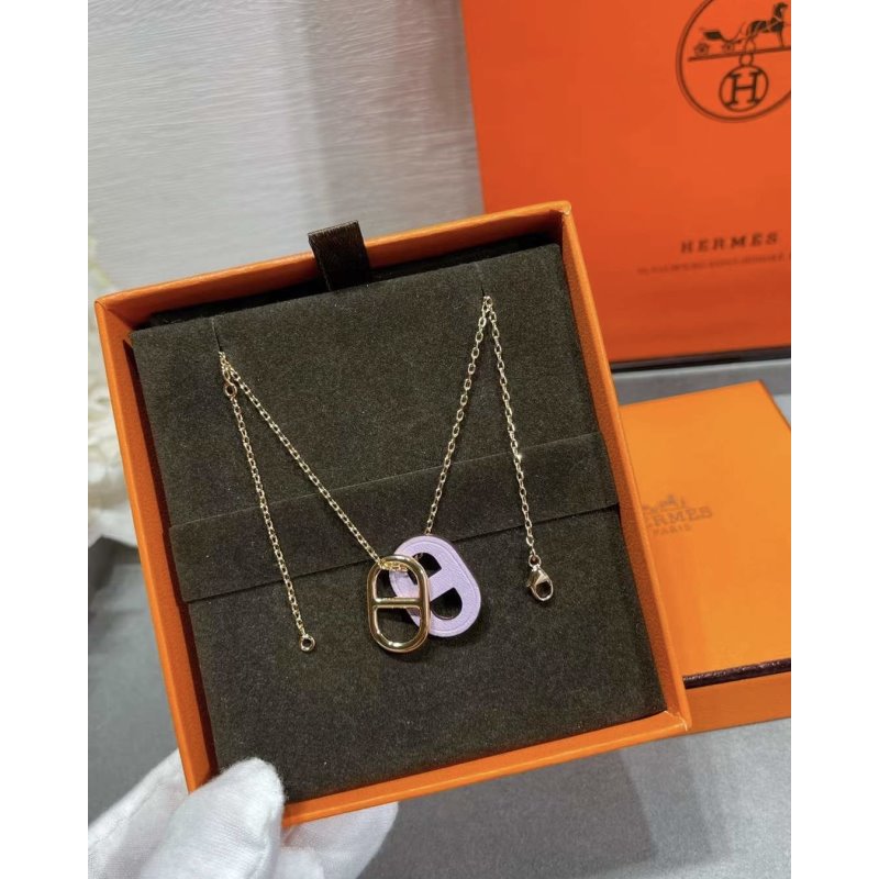 Hermes  Farandole Pig Nose Necklace JWLH0045