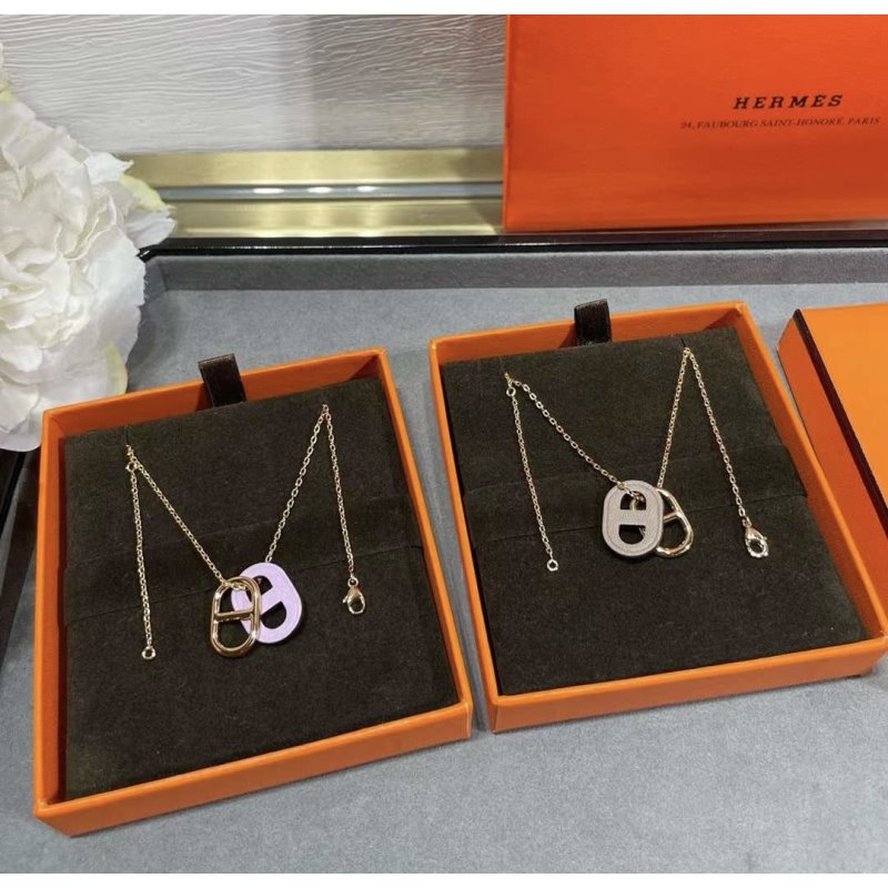 Hermes  Farandole Pig Nose Necklace JWLH0045