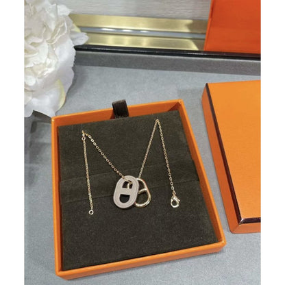 Hermes  Farandole Pig Nose Necklace JWLH0045