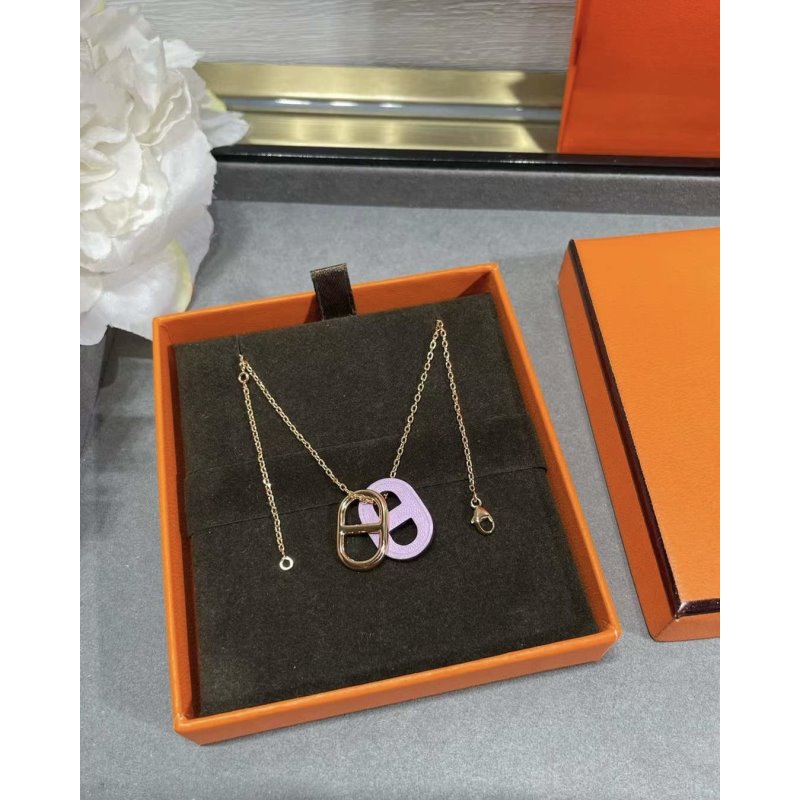 Hermes  Farandole Pig Nose Necklace JWLH0045