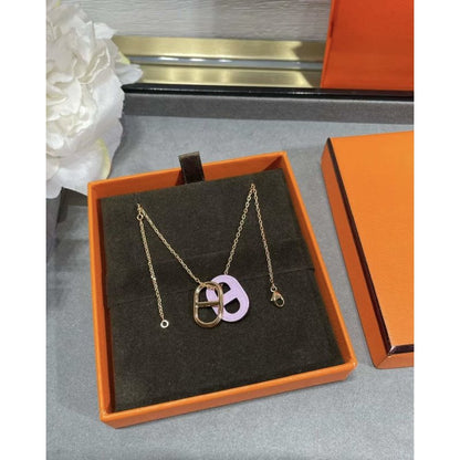 Hermes  Farandole Pig Nose Necklace JWLH0045