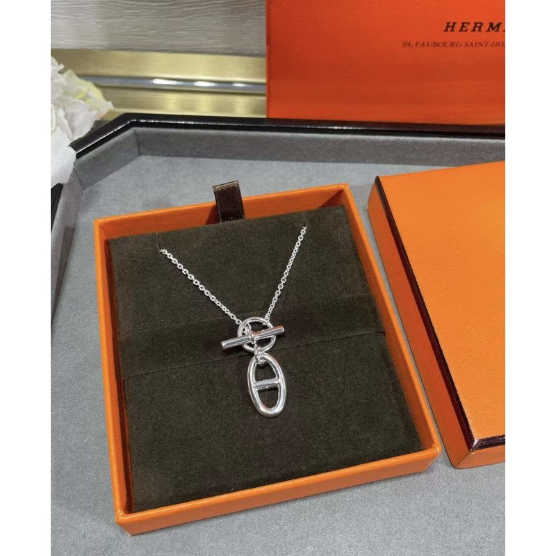 Hermes  Farandole Pig Nose Necklace JWLH0052