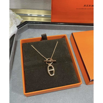 Hermes  Farandole Pig Nose Necklace JWLH0052