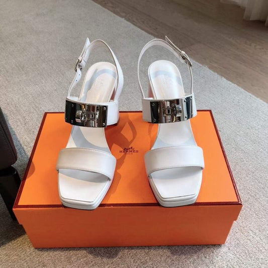 Hermes High Heeled Kelly Sandals SH010315