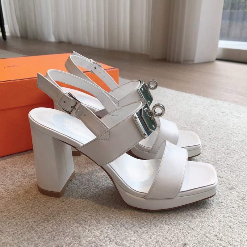 Hermes High Heeled Kelly Sandals SH010315