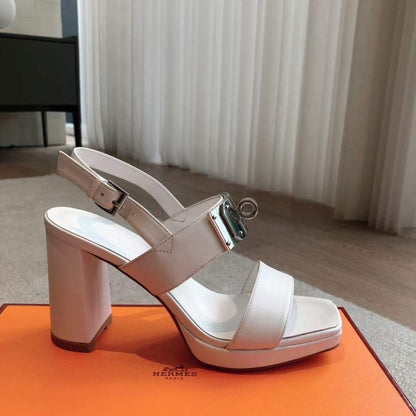 Hermes High Heeled Kelly Sandals SH010315