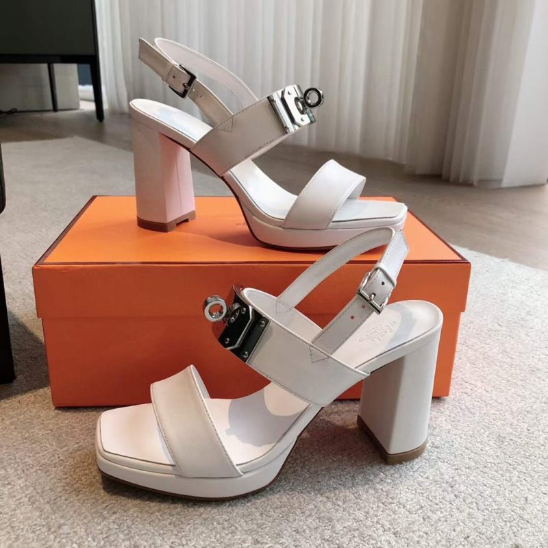 Hermes High Heeled Kelly Sandals SH010315
