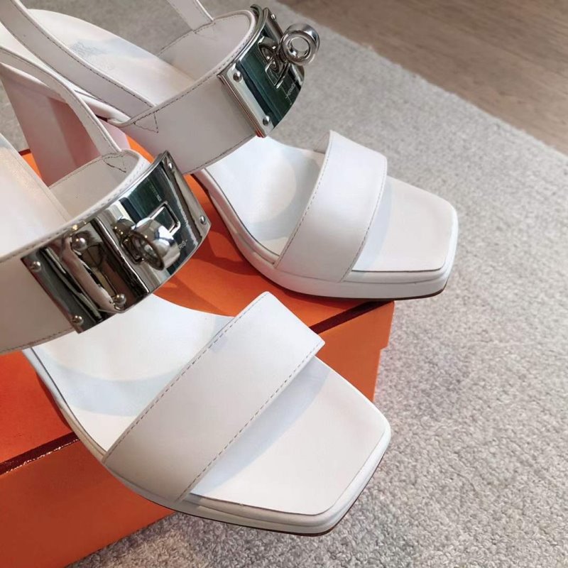 Hermes High Heeled Kelly Sandals SH010315