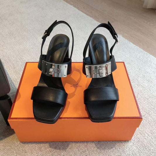 Hermes High Heeled Kelly Sandals SH010317