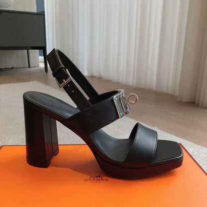 Hermes High Heeled Kelly Sandals SH010317