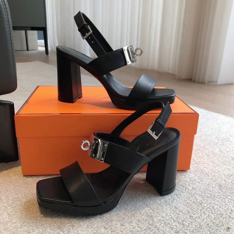 Hermes High Heeled Kelly Sandals SH010317