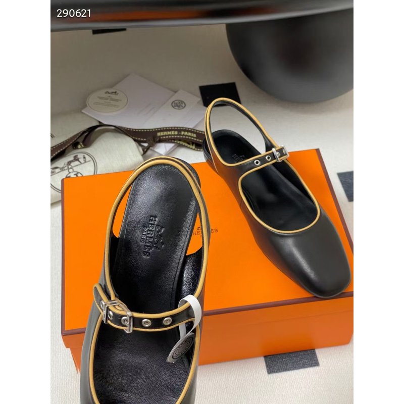 Hermes Mary Jane Flat Shoes SH2505019