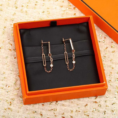 Hermes Pig nose Diamond Earrings JWLH0121