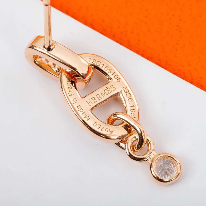 Hermes Pig nose Diamond Earrings JWLH0133