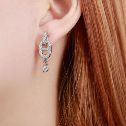 Hermes Pig nose Diamond Earrings JWLH0133