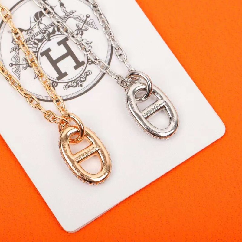 Hermes Pig nose Diamond Necklace JWLH0105