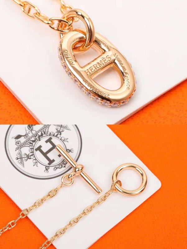Hermes Pig nose Diamond Necklace JWLH0105