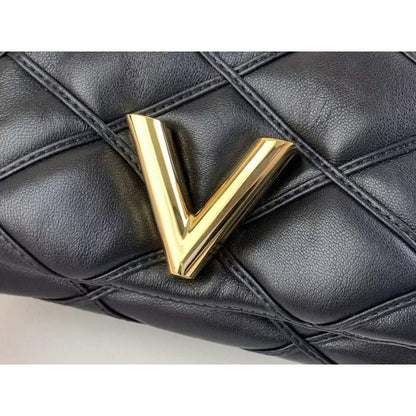 Louis Vuitton MM Malletage Leather Hand Bag BG00007