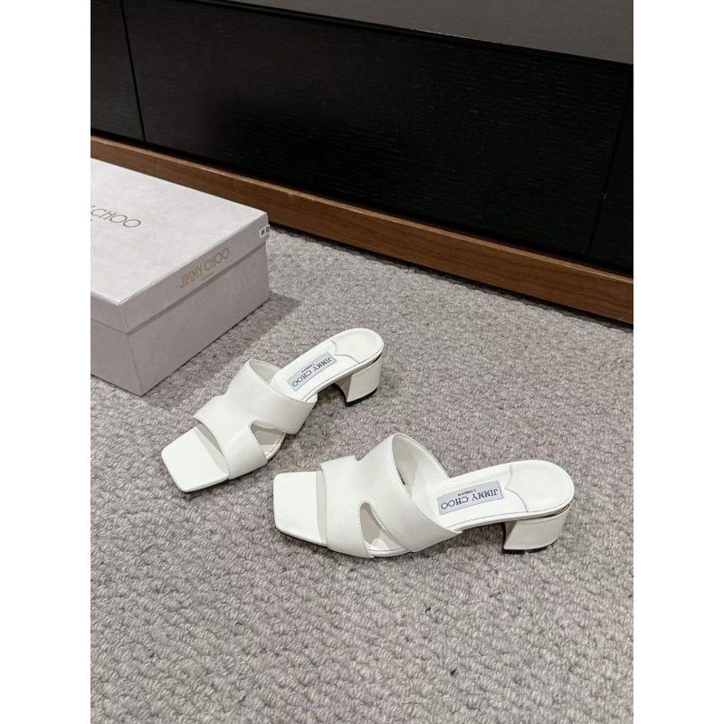 Jimmy Choo Square Head Slippers  SH011116