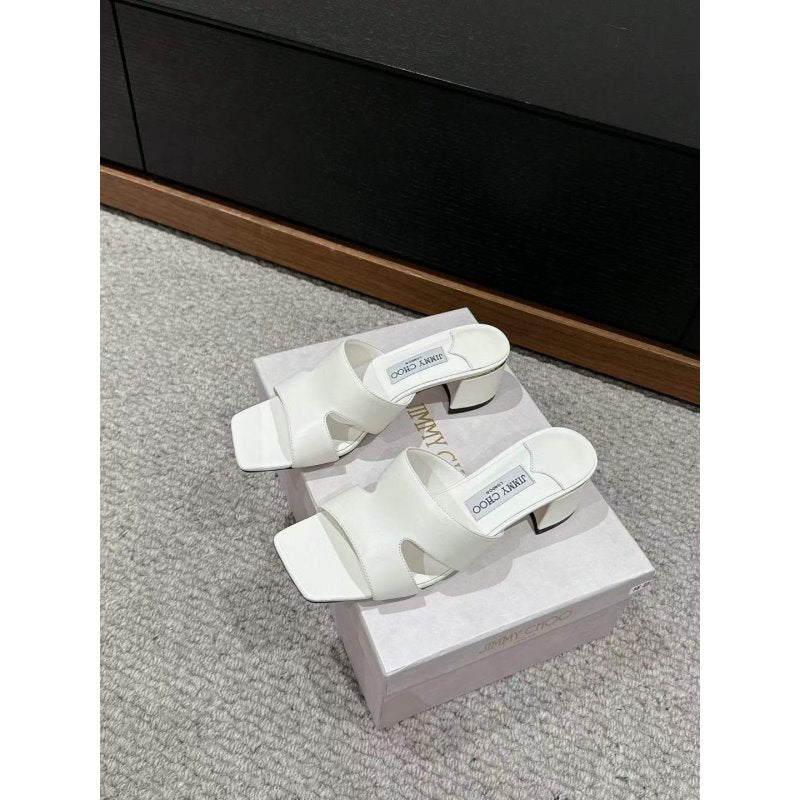 Jimmy Choo Square Head Slippers  SH011116