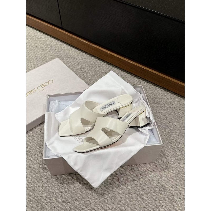 Jimmy Choo Square Head Slippers  SH011116