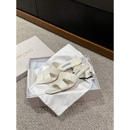 Jimmy Choo Square Head Slippers  SH011116