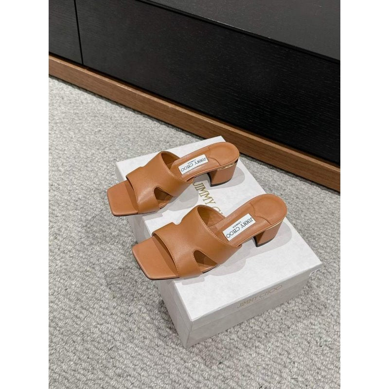 Jimmy Choo Square Head Slippers  SH011117