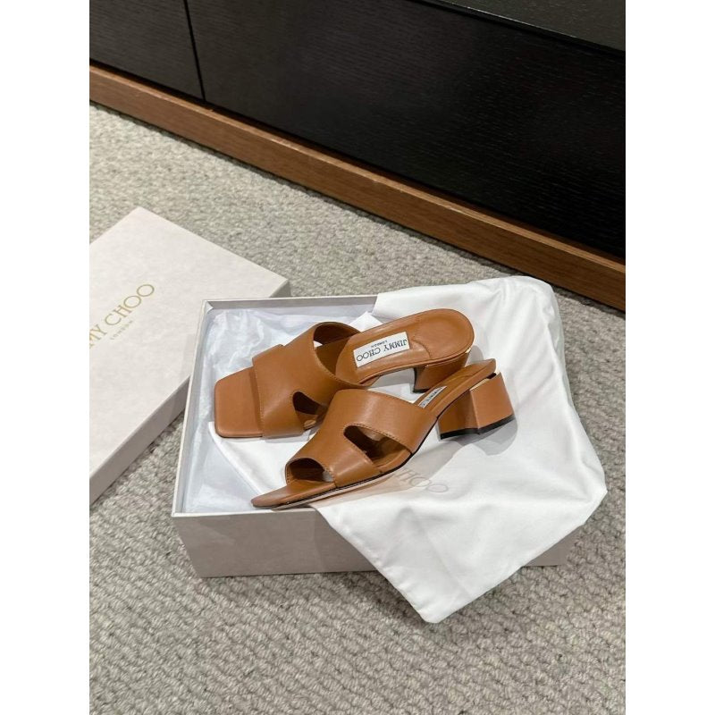 Jimmy Choo Square Head Slippers  SH011117