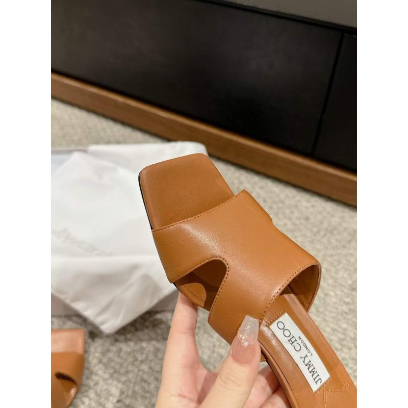 Jimmy Choo Square Head Slippers  SH011117