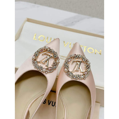 Louis Viutton Pointed Round Buckle Sandals SH010393