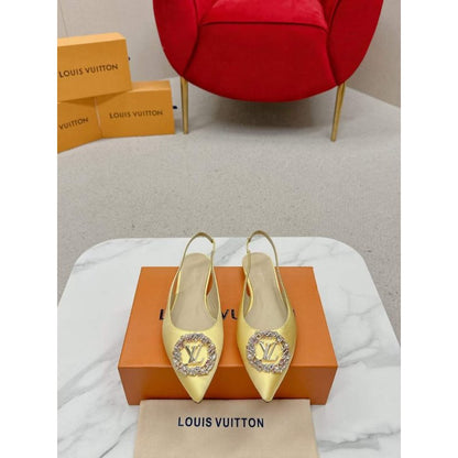 Louis Viutton Pointed Round Buckle Sandals SH010394