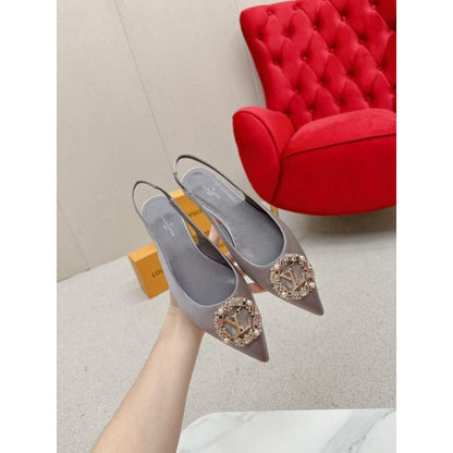 Louis Viutton Pointed Round Buckle Sandals SH010396