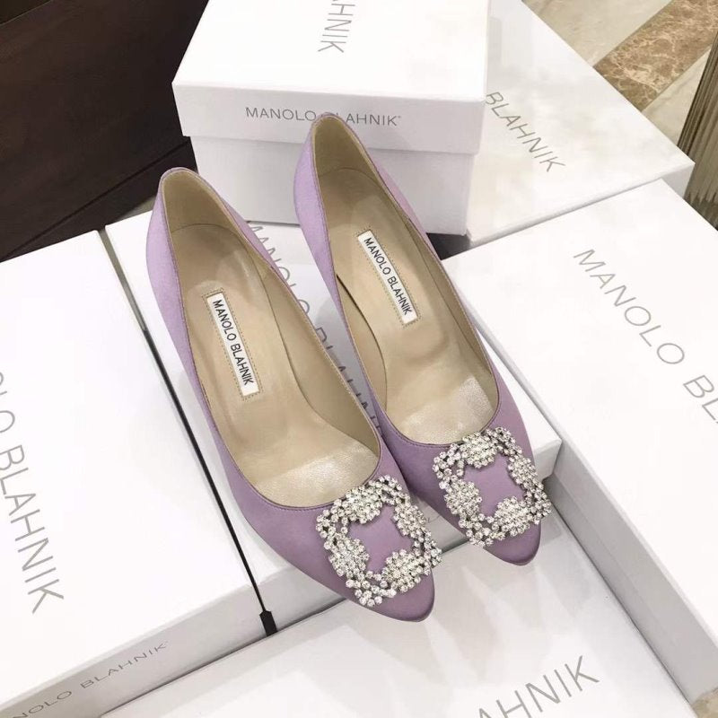 Manolo Blahnik Diamond Buckle Shoes SH010493