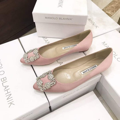 Manolo Blahnik Diamond Buckle Shoes SH010496