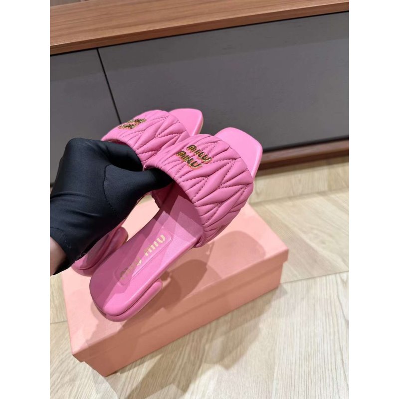 Miu Miu Square Headed Slippers SH010498
