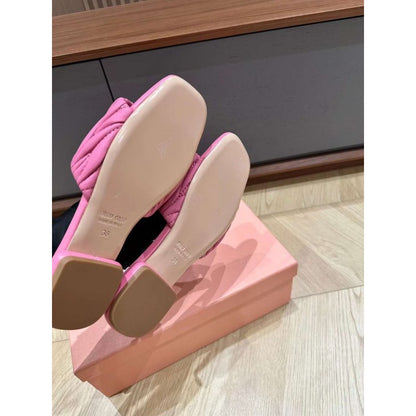 Miu Miu Square Headed Slippers SH010498