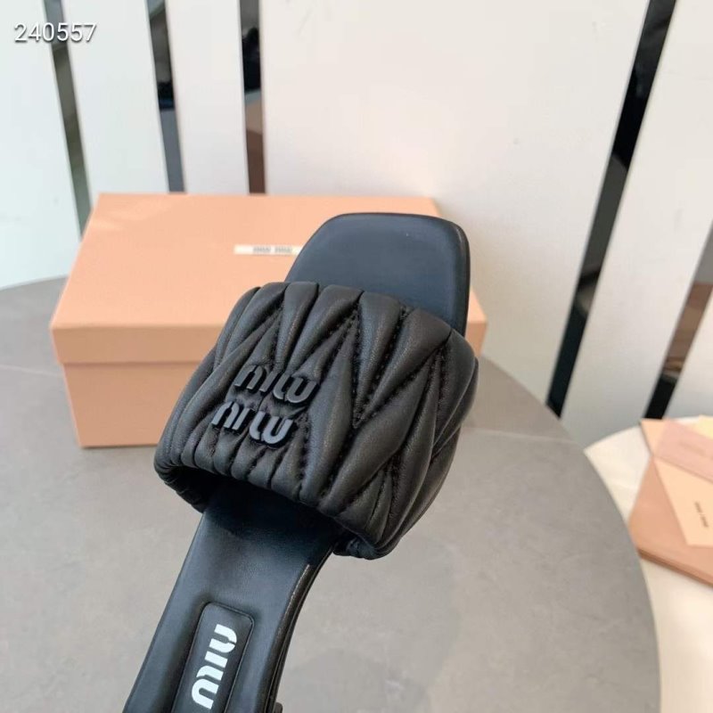 Miu Miu Square Headed Slippers SH010504