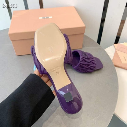 Miu Miu Square Headed Slippers SH010505