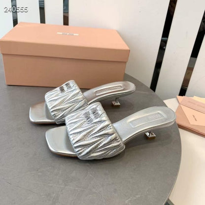 Miu Miu Square Headed Slippers SH010506