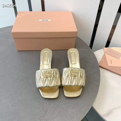 Miu Miu Square Headed Slippers SH010507
