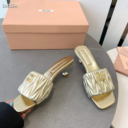 Miu Miu Square Headed Slippers SH010507